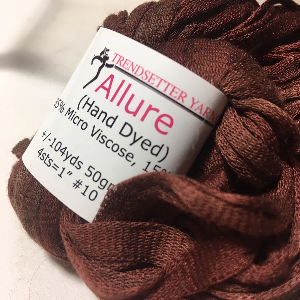 Allure Trendsetter Yarns Chocolate Pudding Color 9 Dyelot 1116 Brown Lot of 3 BN